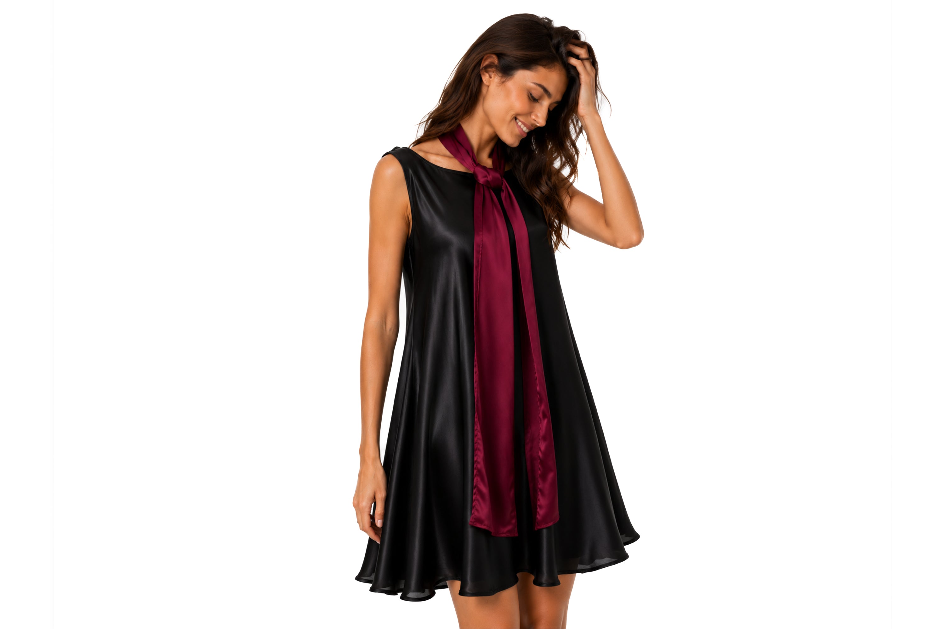 Black Silk Dress