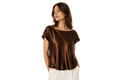 Brown Silk Top